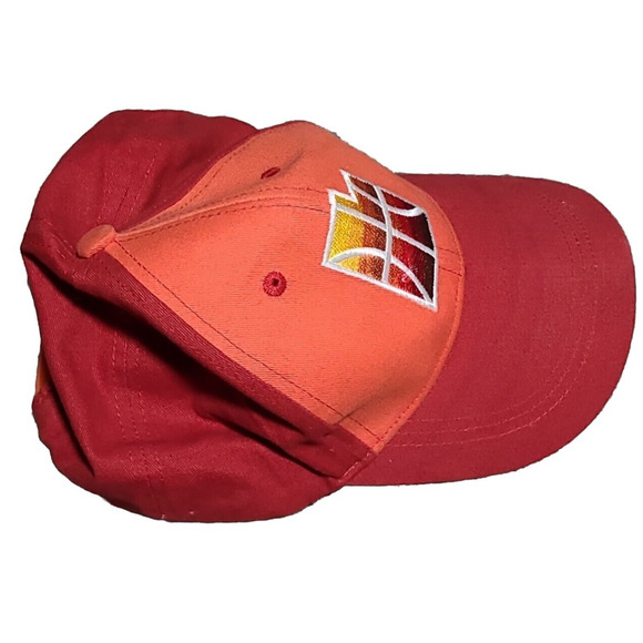 Utah Jazz Hat NBA Zion Bank Basketball Snapback Orange Red State Embroidered - Picture 4 of 5